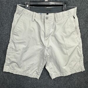 English Laundry Mens 36W Gray Stretch Cotton Blend Cargo Hybrid Chino Shorts